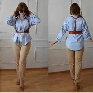 - Skinny Belt Body Harness in brown *NEW* PLUS SIZE Amazon.com: Punk Leather Body Harness for Women, Adjustable  main image 4